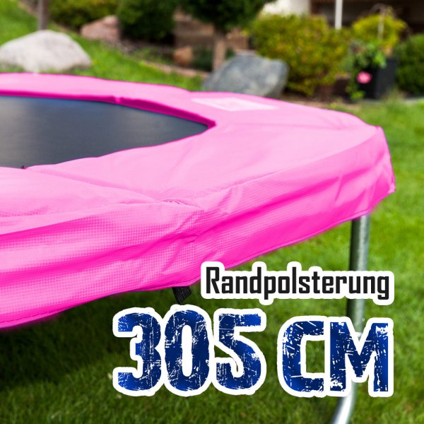 Randabdeckung für 305cm Trampolin, Pink