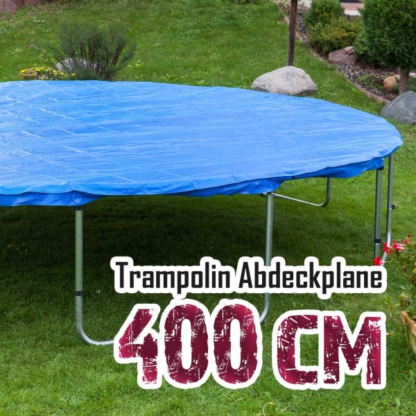 Abdeckplane für 400cm Trampolin, blau