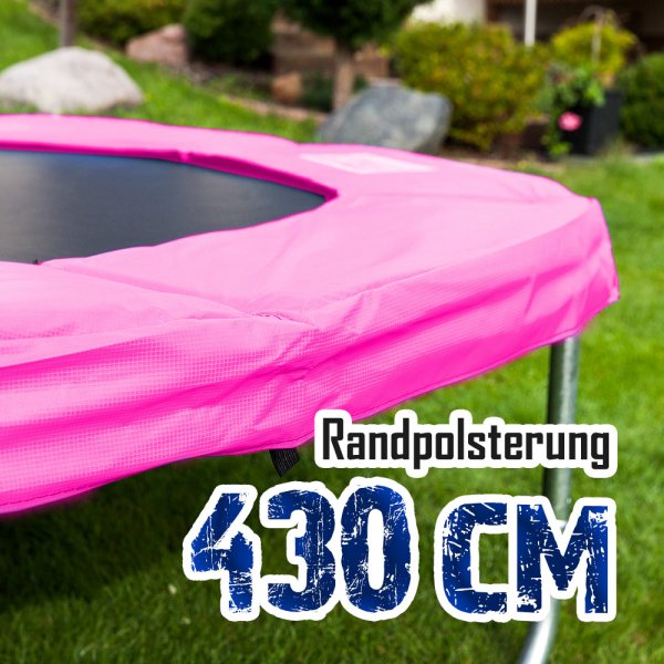 Randabdeckung für 430cm Trampolin, Pink