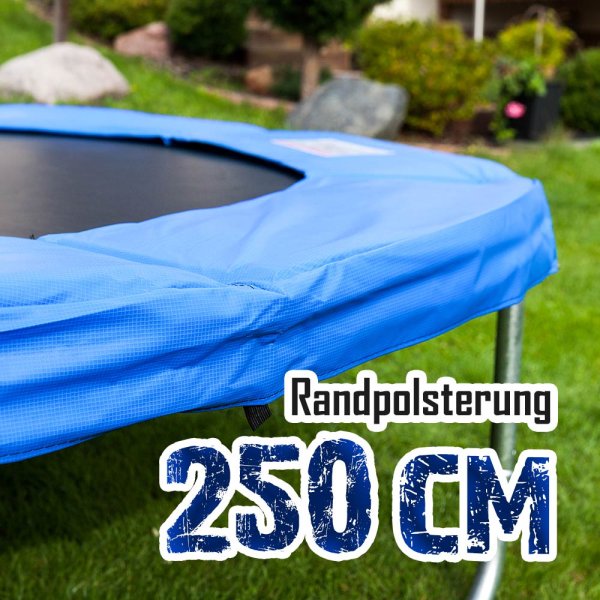 Randabdeckung für 250cm Trampolin, Blau