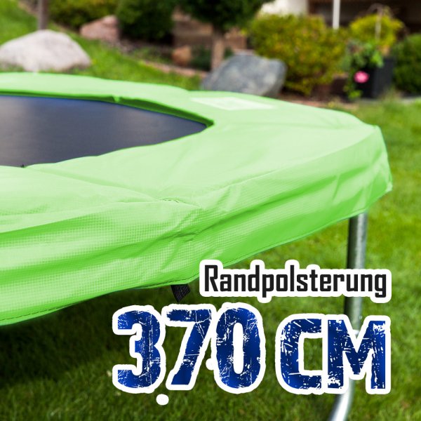 Randabdeckung für 370cm Trampolin, Hellgrün