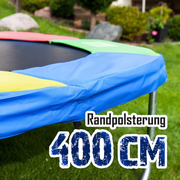 Randabdeckung für 400cm Trampolin, Bunt