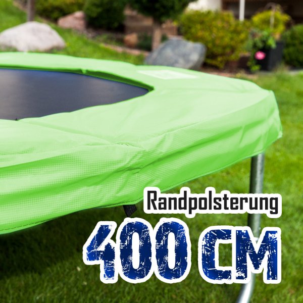 Randabdeckung für 400cm Trampolin, Hellgrün