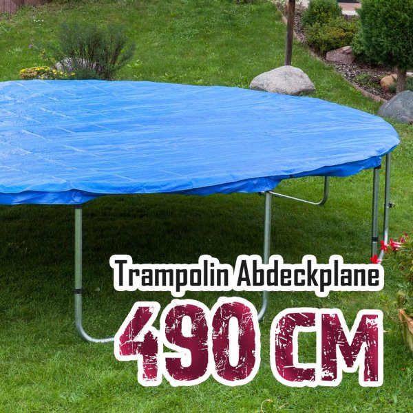 Abdeckplane für 490cm Trampolin, blau