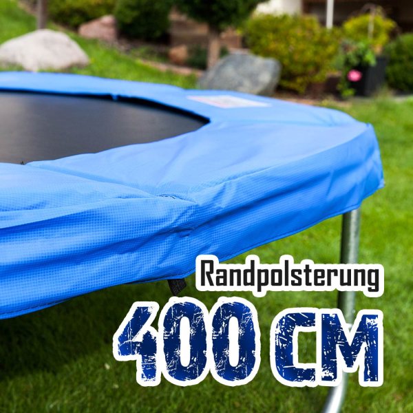 Randabdeckung für 400cm Trampolin, Blau