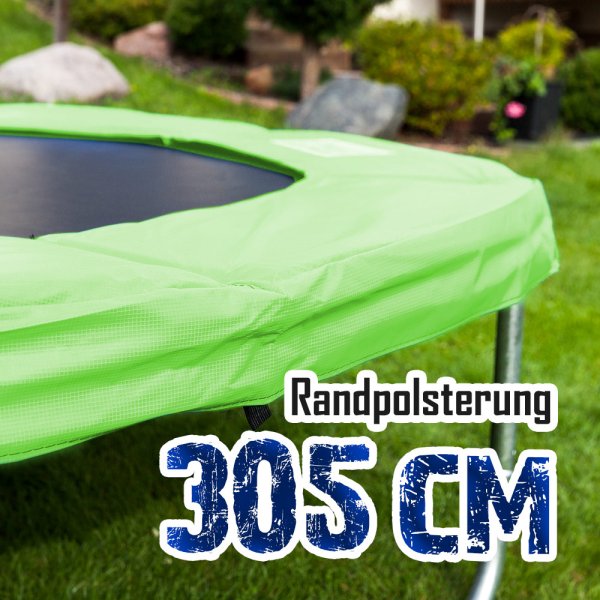 Randabdeckung für 305cm Trampolin, Hellgrün