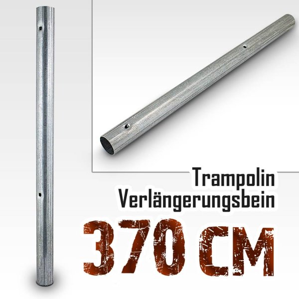 Verlängerungsbein für Trampolin (Model 2018) 370cm -490cm / 59,7cm / 36mm (mit 2 Stanzungen)