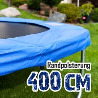 Randabdeckung für 400cm Trampolin, Blau Randabdeckung für 400cm Trampolin, Blau