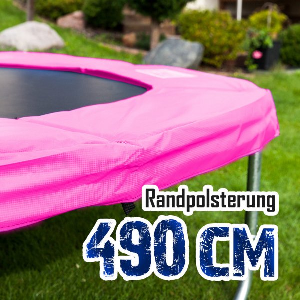 Randabdeckung für 490cm Trampolin, Pink