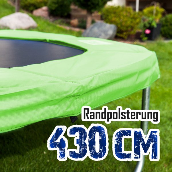 Randabdeckung für 430cm Trampolin, Hellgrün