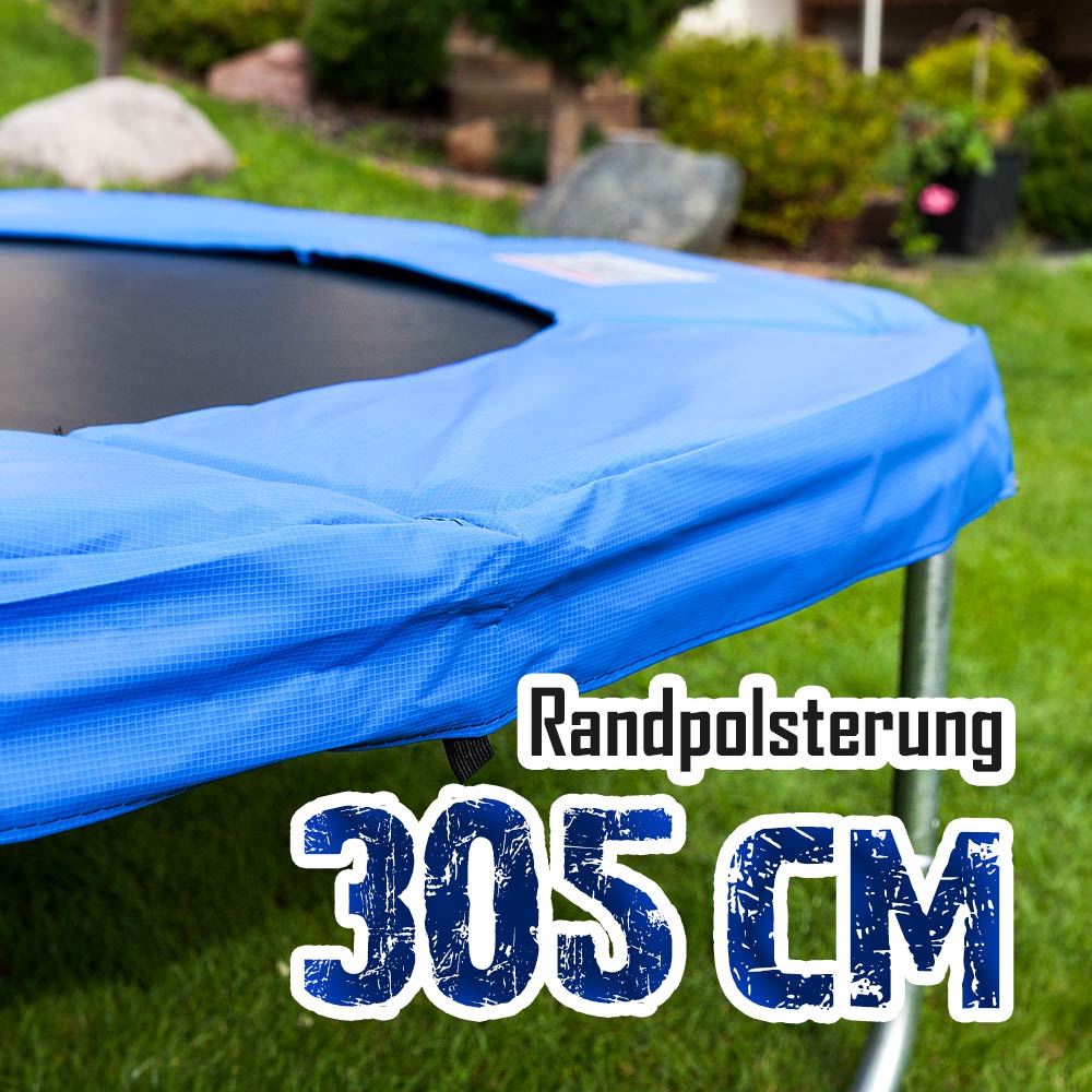 Randabdeckung blau Trampolin  244cm/305cm/366cm/396-400cm/427-430cm/457-460cm 